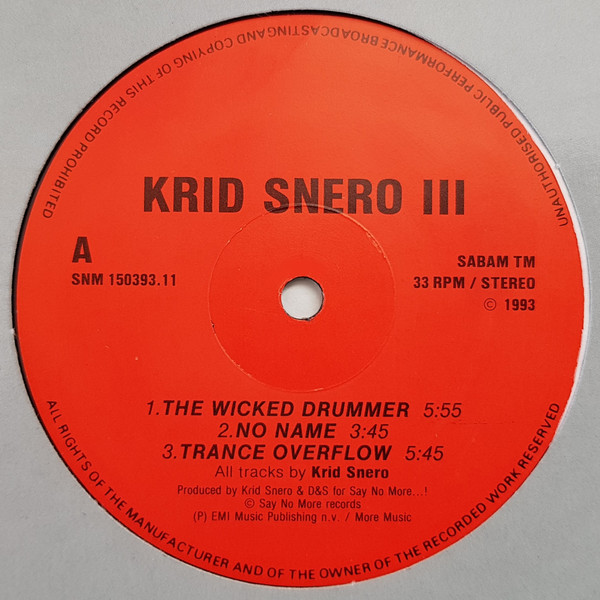 Krid Snero - III | Say No More (SNM 150393.11) - 2 Krid Snero - III | Say No More (SNM 150393.11) - 2
