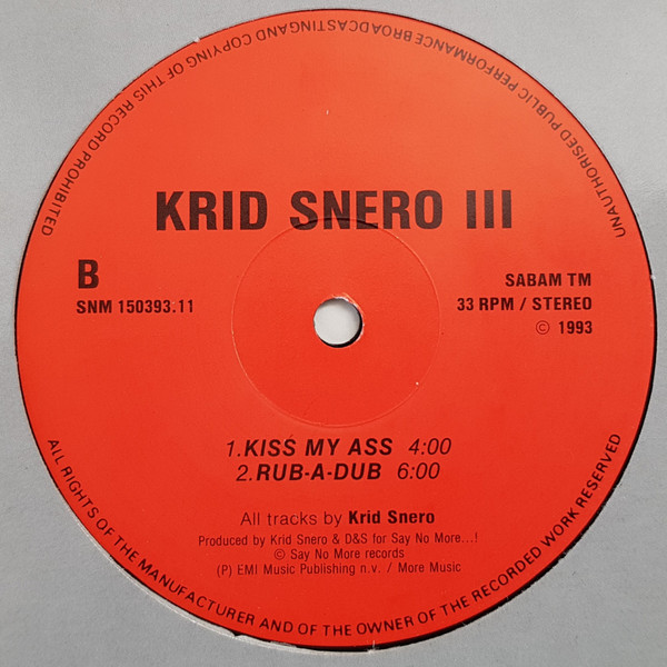 Krid Snero - III | Say No More (SNM 150393.11) - 3 Krid Snero - III | Say No More (SNM 150393.11) - 3