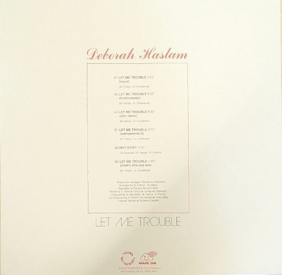 Deborah Haslam - Let Me Trouble | THANK YOU (THANKYOU026)