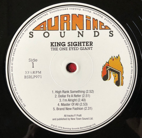 King Sighta - The One Eyed Giant | Burning Sounds (BSRLP971) - 3