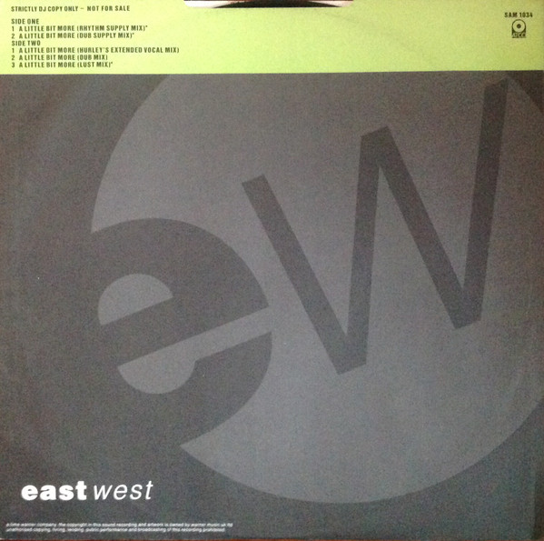 Kym Sims - A Little Bit More | EastWest (SAM 1034) - 2