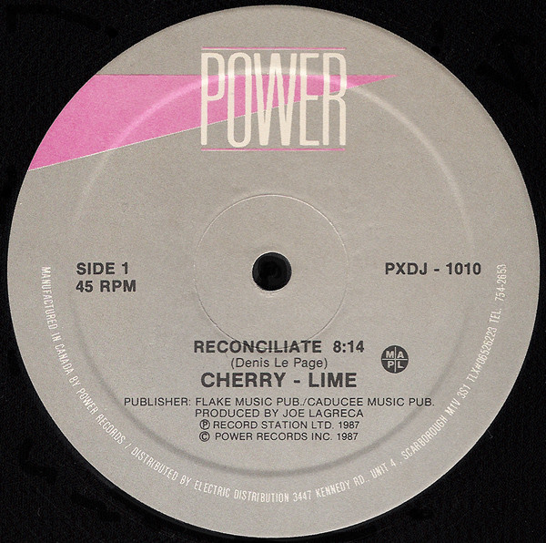 Cherry Lime - Reconciliate / Do You Like It | Power Records (PXDJ-1010)