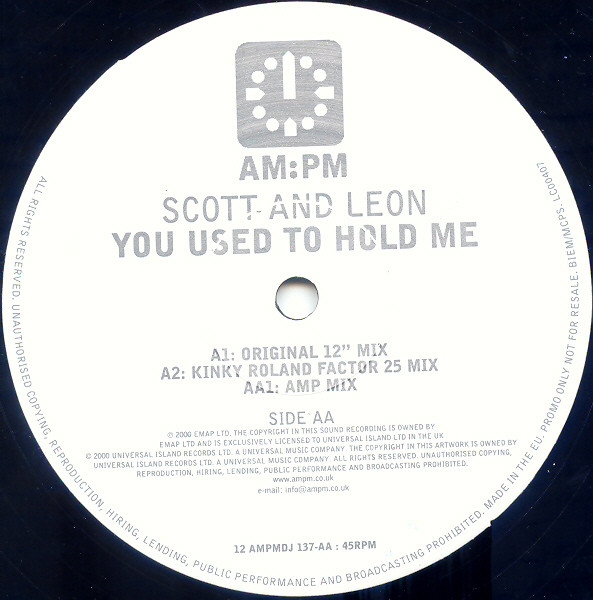 Scott & Leon - You Used To Hold Me | AM:PM (12 AMPMDJ 137) - 2