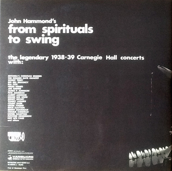 Various - From Spirituals To Swing – Carnegie Hall Concerts 1938/39 | Vanguard (SVAL 33.022/23)