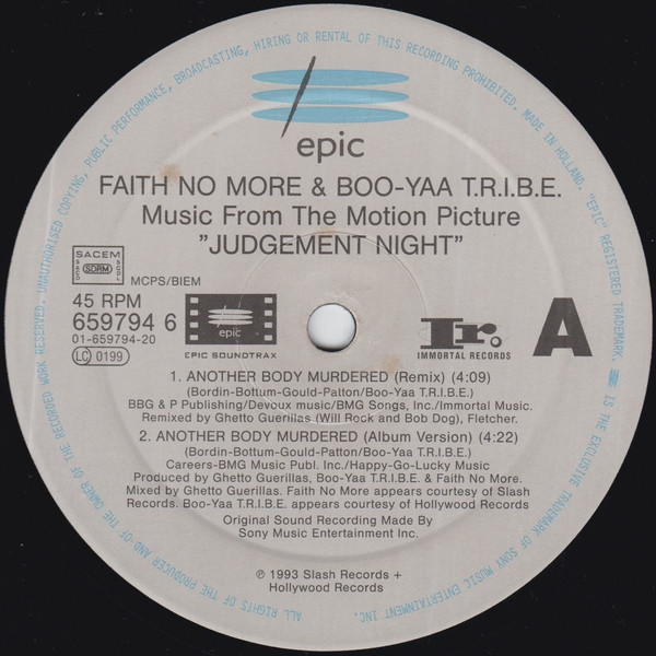 Faith No More & Boo-Yaa T.R.I.B.E. - Another Body Murdered | Epic Soundtrax (659794 6) - 3