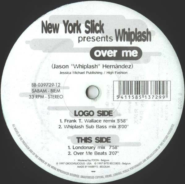 New York Slick Presents Whiplash - Over Me | Byte Blue (BB 039729-12) - main