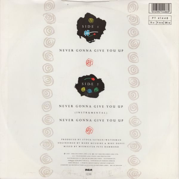 Rick Astley - Never Gonna Give You Up | RCA (PT 41448) - 2