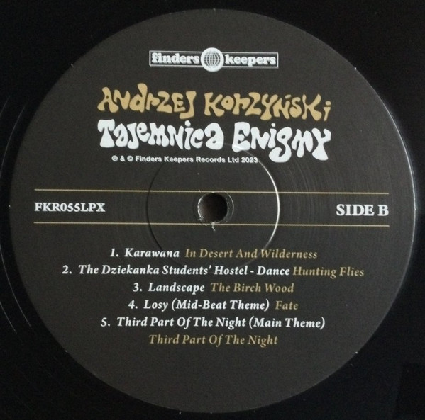 Andrzej Korzyński - Tajemnica Enigmy (Secret Enigma - 1968-1981) | Finders Keepers Records (FKR055LPX) - 3
