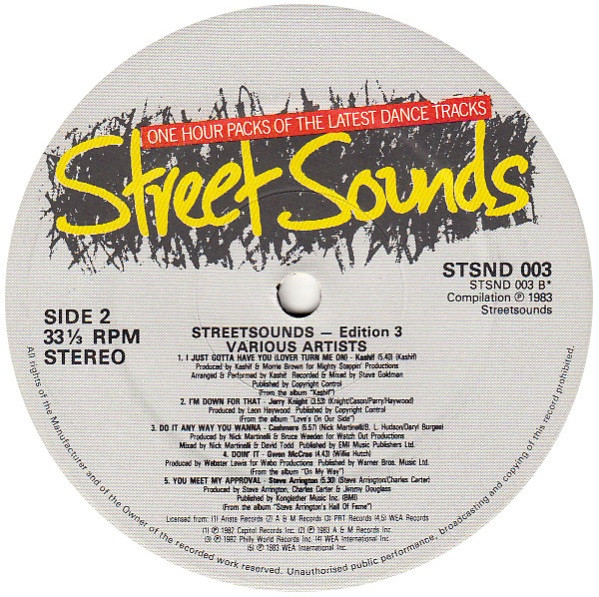 Various - Street Sounds Edition 3 | Street Sounds (STSND 003) - 4 Various - Street Sounds Edition 3 | Street Sounds (STSND 003) - 4