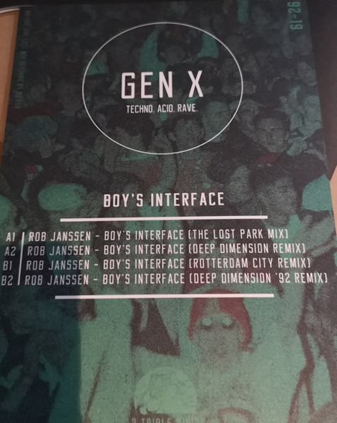 Rob Janssen - Boy's Interface 92-19 | Gen X (GENX003) - 4