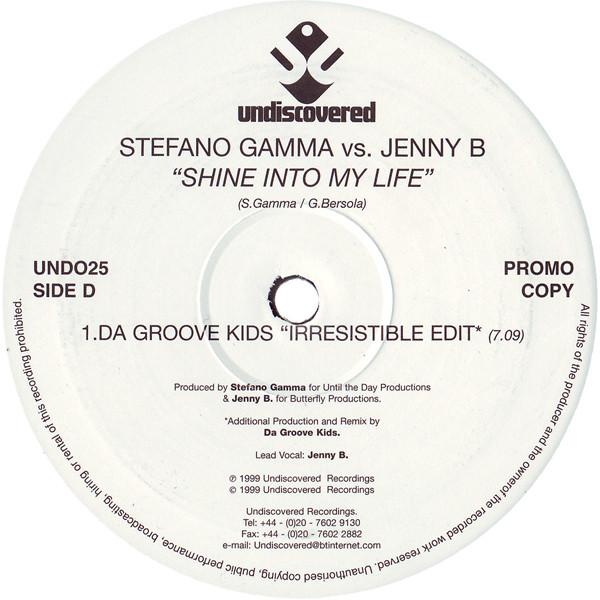 Stefano Gamma vs. Jenny B. - Shine Into My Life | Undiscovered (UND025) - 4 Stefano Gamma vs. Jenny B. - Shine Into My Life | Undiscovered (UND025) - 4