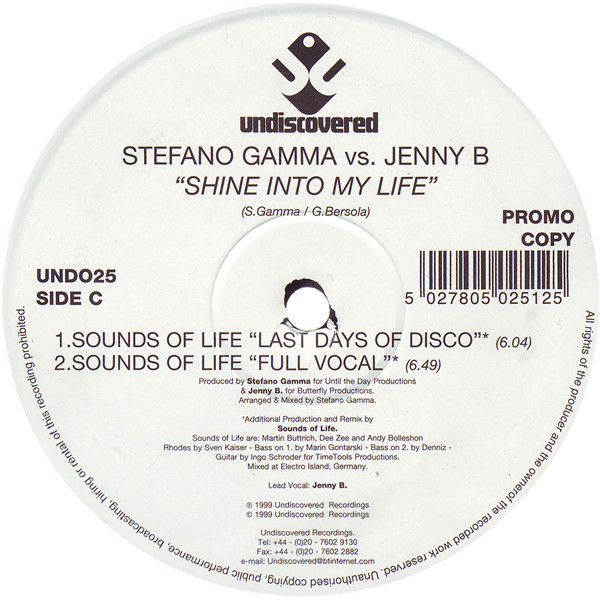 Stefano Gamma vs. Jenny B. - Shine Into My Life | Undiscovered (UND025) - 3 Stefano Gamma vs. Jenny B. - Shine Into My Life | Undiscovered (UND025) - 3