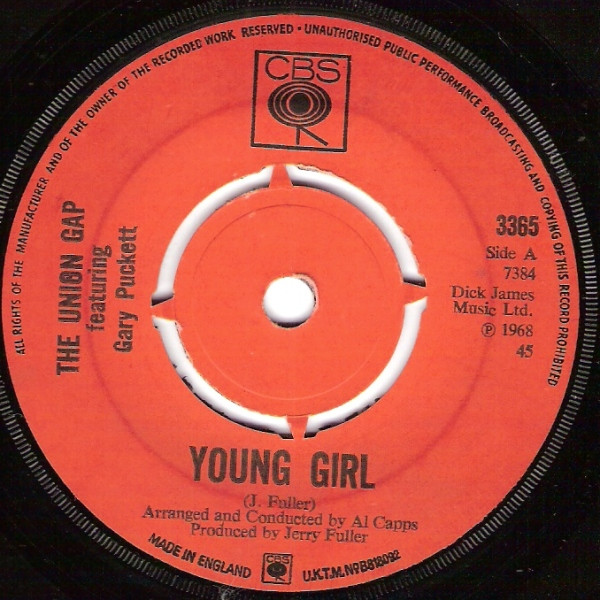 Gary Puckett & The Union Gap - Young Girl | CBS (3365) Gary Puckett & The Union Gap - Young Girl | CBS (3365)