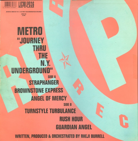 Metro - Journey Thru The N.Y. Underground | Republic Records (LICMLP 036) - 2 Metro - Journey Thru The N.Y. Underground | Republic Records (LICMLP 036) - 2