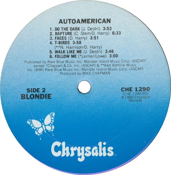 Blondie - AutoAmerican | Chrysalis (CHE 1290) - 4