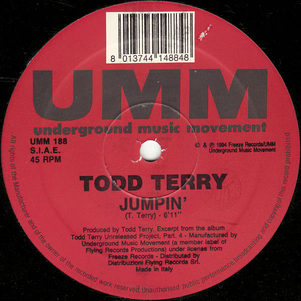 Todd Terry - Jumpin' | UMM (UMM 188)