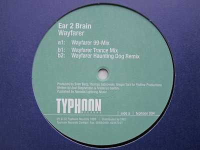 Ear 2 Brain - Wayfarer | Typhoon Records (typhoon 004) Ear 2 Brain - Wayfarer | Typhoon Records (typhoon 004)