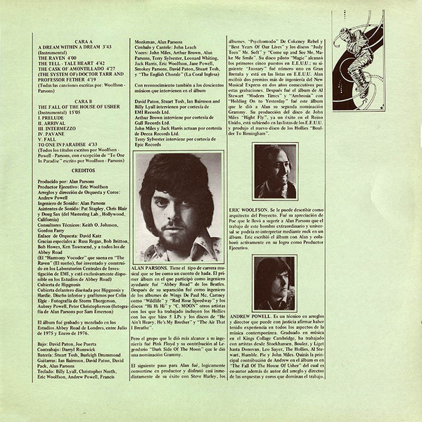 The Alan Parsons Project - Historias De Misterio E Imaginacion = Tales Of Mystery And Imagination | 20th Century Records (S-32.842) - 3