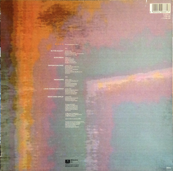 Pet Shop Boys - Disco | Parlophone (PRG 1001) Pet Shop Boys - Disco | Parlophone (PRG 1001)