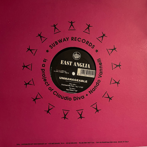 East Anglia - Unmanageable | Subway Records (SUB 061) - main East Anglia - Unmanageable | Subway Records (SUB 061) - main