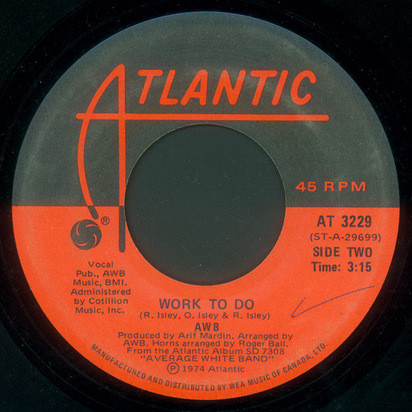 Average White Band - Pick Up The Pieces | Atlantic (AT 3229) - 2
