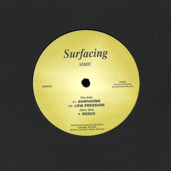 Simic - Surfacing | Accessory Records (AR004) - main