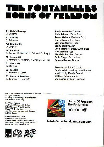 The Fontanelles - Horns Of Freedom | First Word Records (FW114LP) - 4