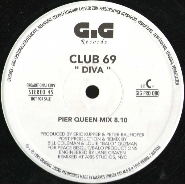 Club 69 - Diva | GiG Records (GIG 666 277) Club 69 - Diva | GiG Records (GIG 666 277)