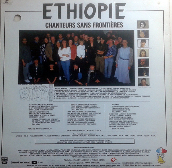 Chanteurs Sans Frontières - Ethiopie (12") [Vinyl] | Pathé (PM 00001) - 2