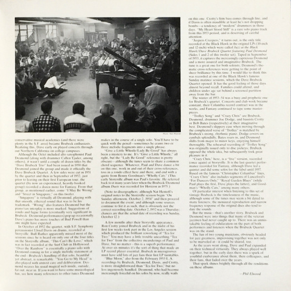 Dave Brubeck & Paul Desmond - Dave Brubeck/Paul Desmond | Fantasy (F-24727) - 4