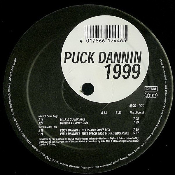 Puck Dannin - 1999 | Milk & Sugar Recordings (MSR 021)