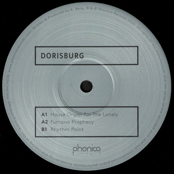 Dorisburg - House Organ For The Lonely | Phonica Records (PHONICA028) - 2 Dorisburg - House Organ For The Lonely | Phonica Records (PHONICA028) - 2
