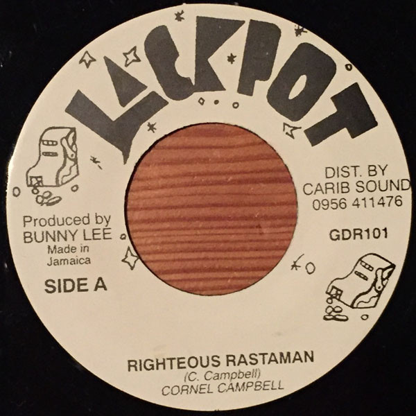 Cornell Campbell - Righteous Rastaman | Jackpot (GDR101)