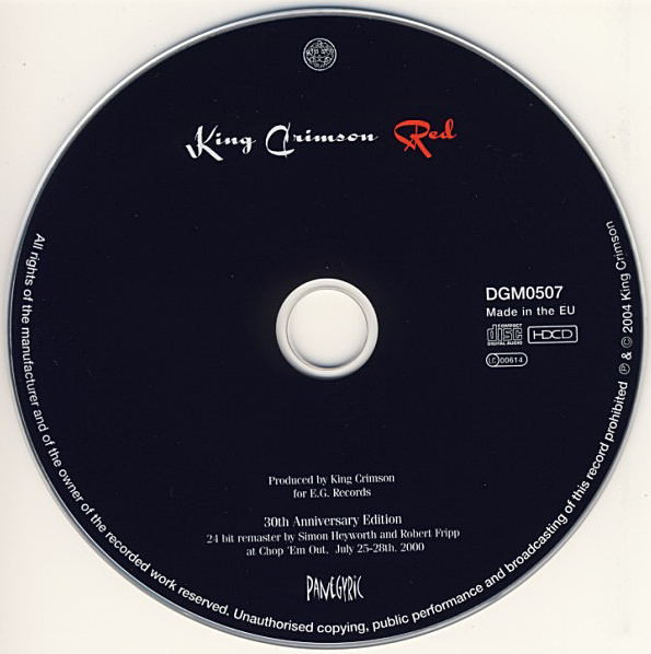 King Crimson - Red | Discipline Global Mobile (DGM0507) - 3
