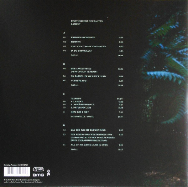 Einstürzende Neubauten - Lament | BMG (538013761) - 2