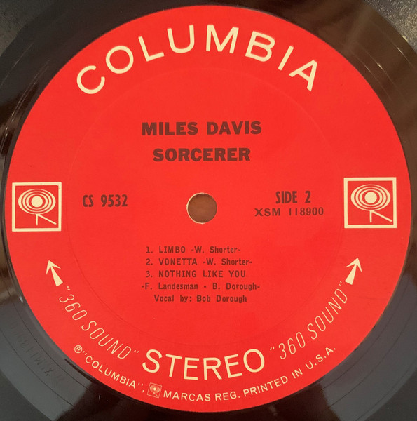 Miles Davis - Sorcerer | Columbia (CS 9532) - 4 Miles Davis - Sorcerer | Columbia (CS 9532) - 4