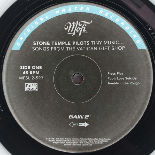 Stone Temple Pilots - Tiny Music... Songs From The Vatican Gift Shop | Mobile Fidelity Sound Lab (MFSL2-593) - 3 Stone Temple Pilots - Tiny Music... Songs From The Vatican Gift Shop | Mobile Fidelity Sound Lab (MFSL2-593) - 3