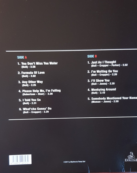 William Bell - You Don't Miss Your Water | Ermitage (VNL18727) - 3