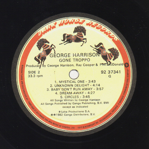 George Harrison - Gone Troppo | Dark Horse Records (92 37341) - 4 George Harrison - Gone Troppo | Dark Horse Records (92 37341) - 4