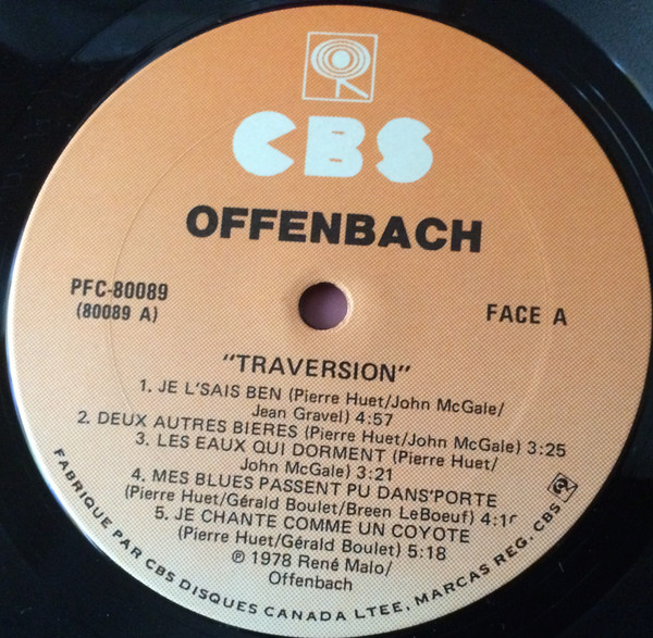 Offenbach - Traversion 2e Édition [Vinyl] | CBS (PFC 80089) - 3