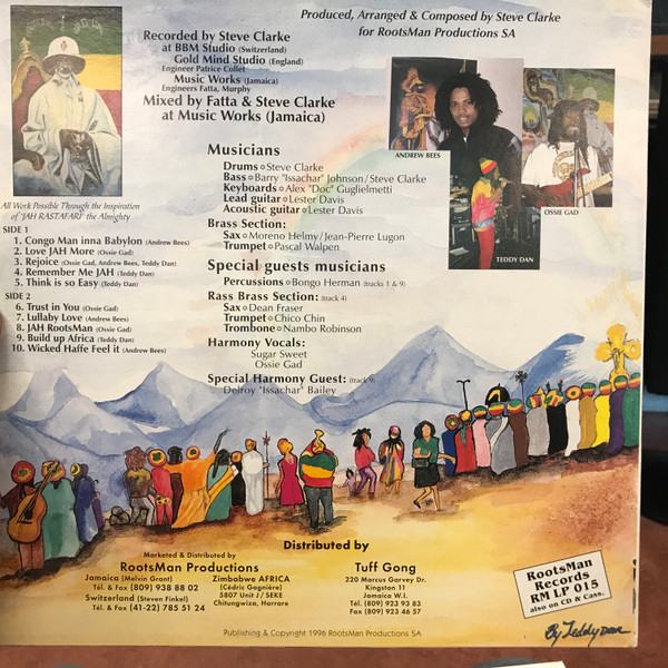 Andrew Bees , Teddy Dan , Ossie Gad - Love Jah More | Roots Man Records (RM LP 015) - 2