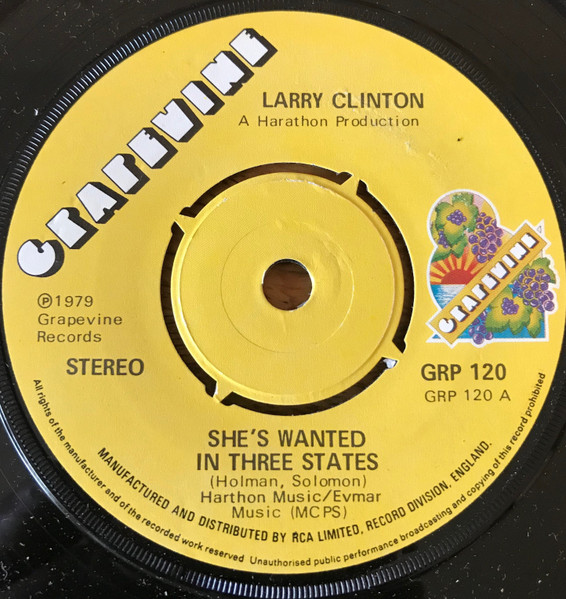 Larry Clinton - She's Wanted In Three States | Grapevine (GRP 120)