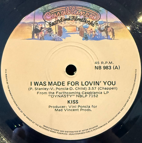 Kiss - I Was Made For Lovin' You | Casablanca (NB 983) - 2