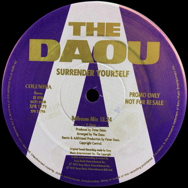 The Daou - Surrender Yourself | Columbia (XPR 1779) - main