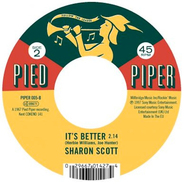 Willie Kendrick / Sharon Scott - She'll Be Leaving You / It's Better | Pied Piper (PIPER 005) - 2 Willie Kendrick / Sharon Scott - She'll Be Leaving You / It's Better | Pied Piper (PIPER 005) - 2