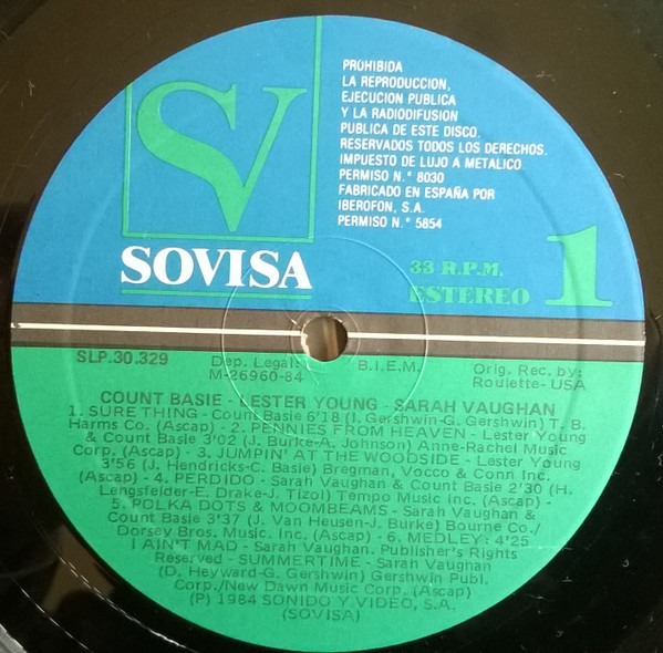 Various - Estrellas Del Jazz | SOVISA (SLP.30.329) - 3