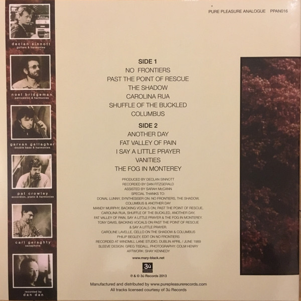 Mary Black - No Frontiers | 3ú Records (PPAN 016) - 3