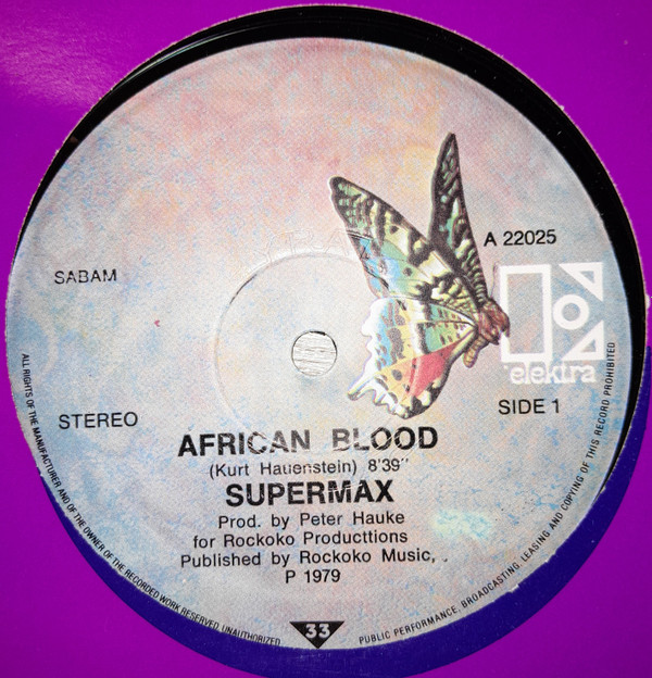 Supermax - African Blood / Alassio | Elektra (22025) - main