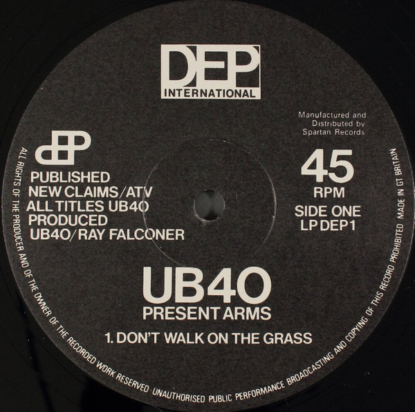 UB40 - Present Arms | DEP International (LPDEP 1) - 5
