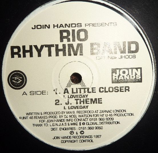 Rio Rhythm Band - A Little Closer | Join Hands Recordings (JH008)